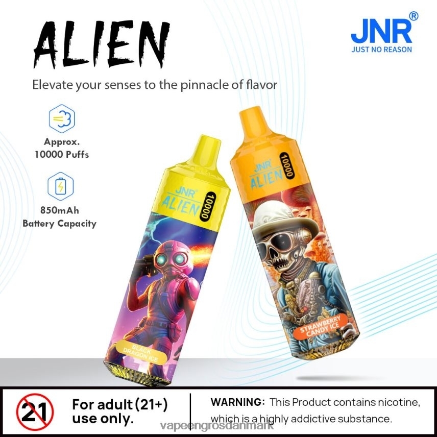 Vape Engros Danmark dobbelt æble RLD6X642 JNR ALIEN