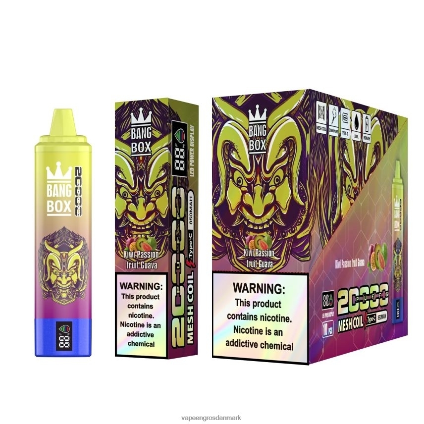 E Væske Med Smag kiwi passionsfrugt guava RLD6X127 Bang Box 20.000