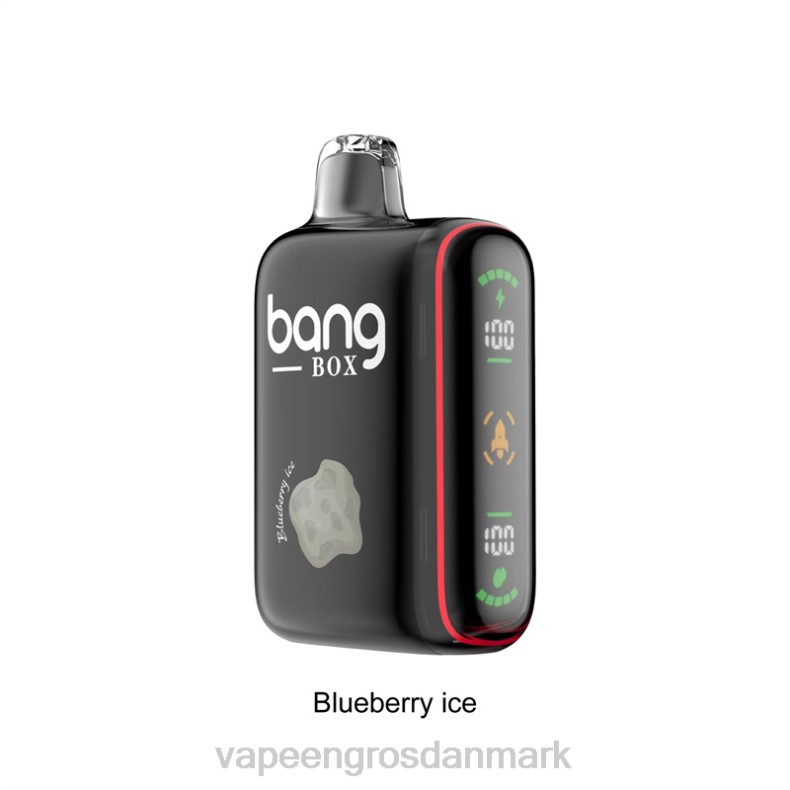 Vape Engros Danmark - Bang Box 9000-18000 pust intelligent power display blåbæris ZXHN32