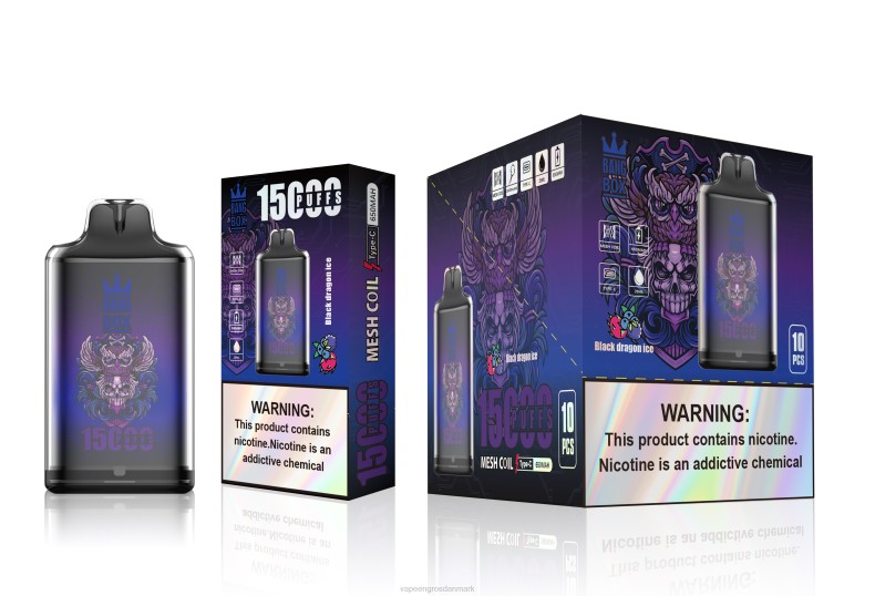 Vape Engros Danmark - Bang Box s1-15000 pust sort drageis ZXHN110