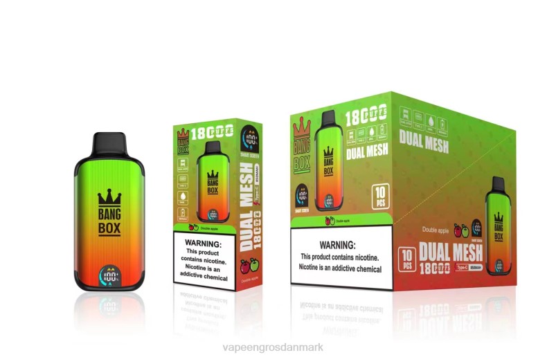 Vape Shops In Denmark - Bang Box 18000 pust dobbelt æble ZXHN93