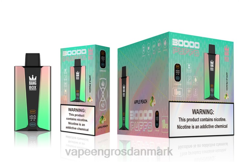Vape Shops In Denmark - Bang Box 30000 pust smart skærm æble fersken ZXHN83