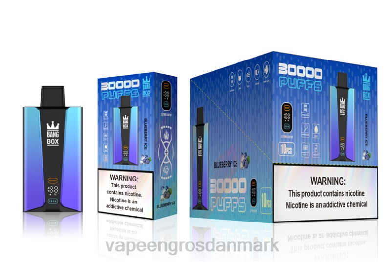 Vape Wholesale Danmark - Bang Box 30000 pust smart skærm blåbæris ZXHN79