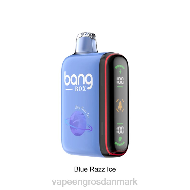 Vape Wholesale Helsingør - Bang Box 9000-18000 pust intelligent power display blå razz is ZXHN26