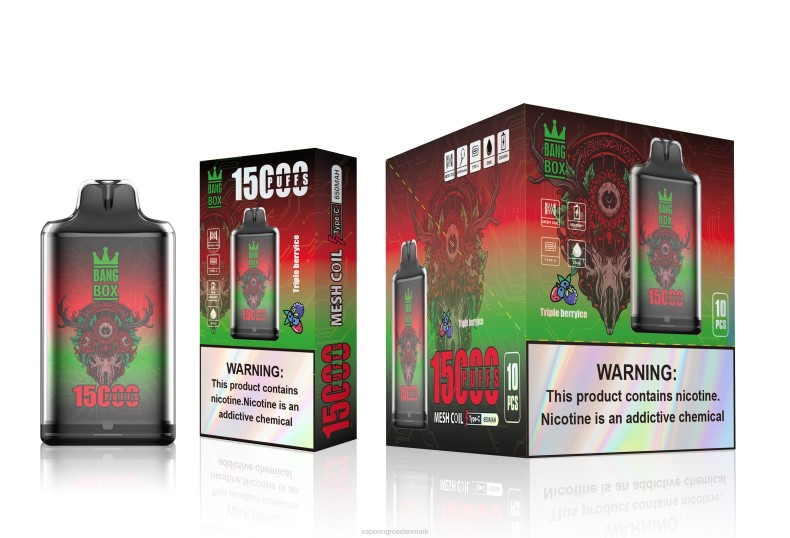 Vape Wholesale Helsingør - Bang Box s1-15000 pust tredobbelt bæris ZXHN104