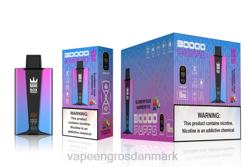 Vape Wholesale København - Bang Box 30000 pust smart skærm blåbærsur hindbæris ZXHN81