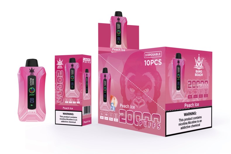 E Væske Aalborg - Bang Beach 20000 pust smart screen vape fersken is ZXHN9