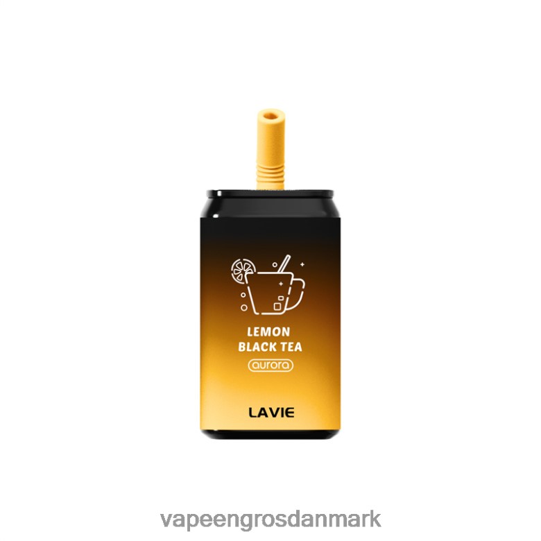 E-Væske Med Frugtsmag Og Nikotin - LAVIE Aurora 11000 pust F4ZFFD150 citron sort te