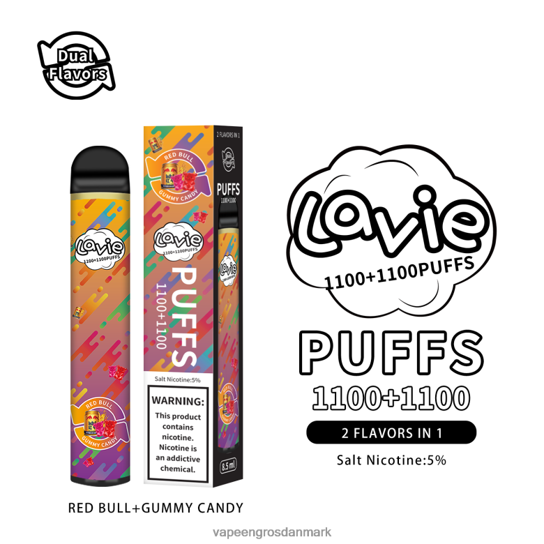 E Væske Aalborg - LAVIE BAR Switch 2200 pust F4ZFFD299 red bull/gummy slik