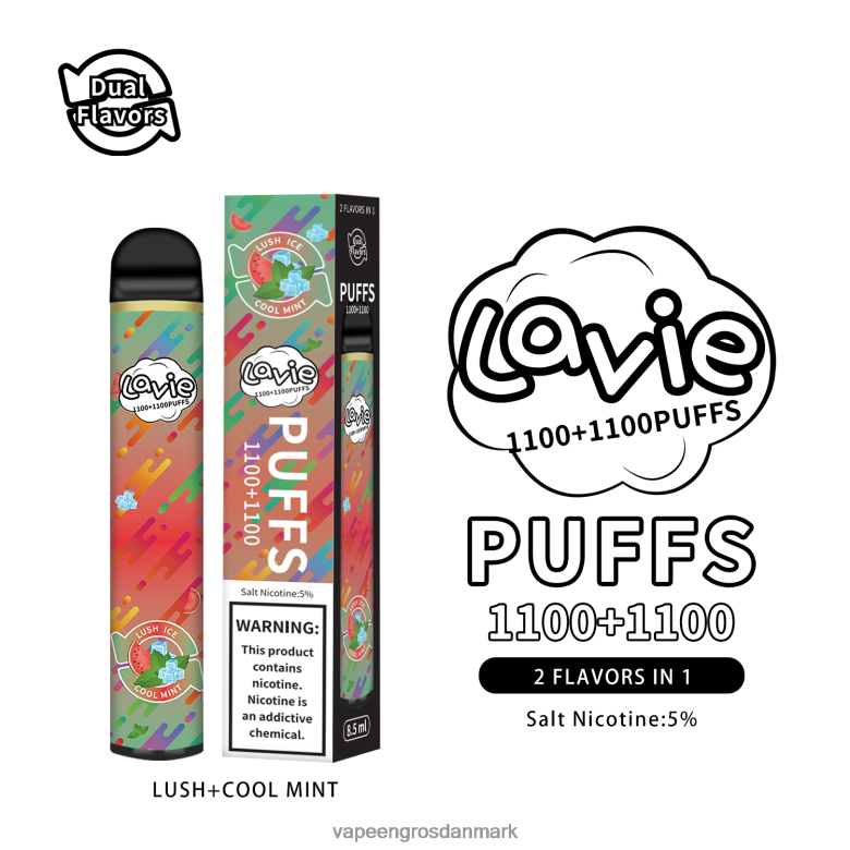 Vape Wholesale In Denmark - LAVIE BAR Switch 2200 pust F4ZFFD294 frodig/kølig mynte