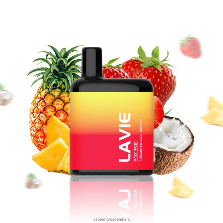 E Væske Med Smag - LAVIE BOX 3500 pust F4ZFFD207 jordbær coco ananas