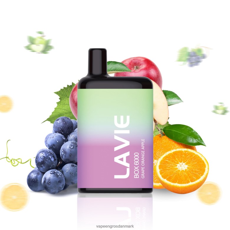 Vape Engros Danmark - LAVIE BOX 6000 pust F4ZFFD202 drue appelsin æble