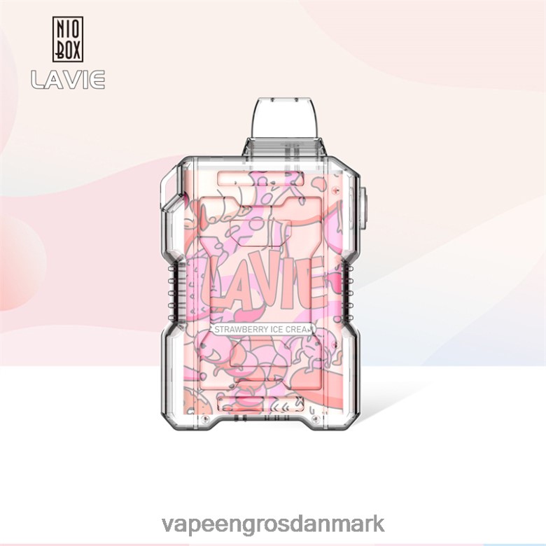 Vape Wholesale Helsingør - LAVIE NIO BOX 9000 pust F4ZFFD196 jordbæris