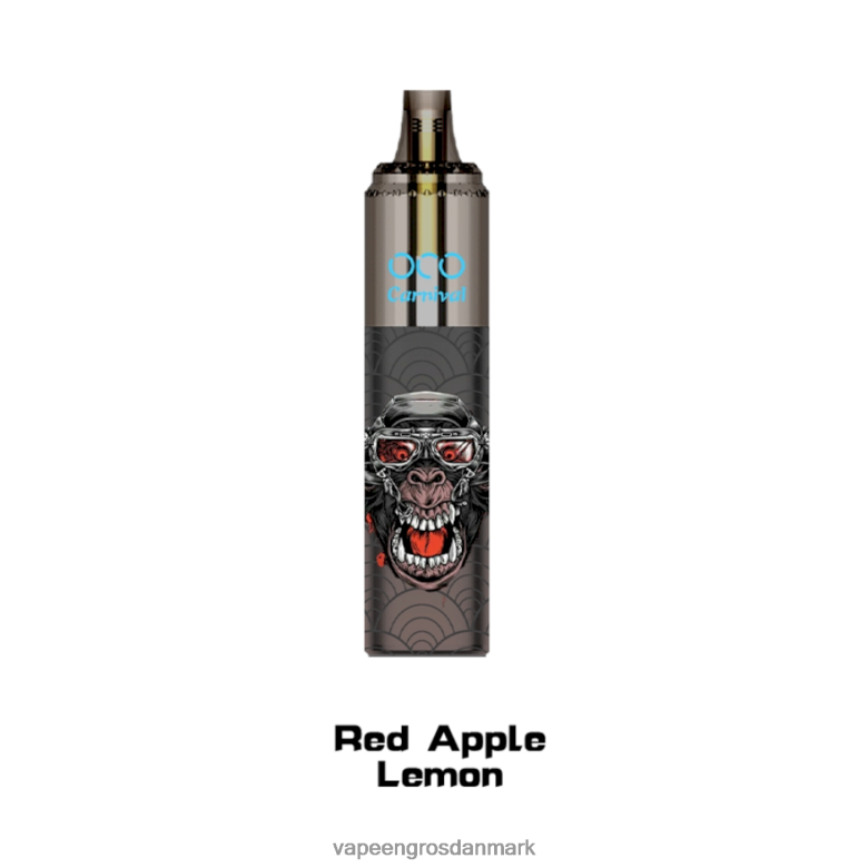 Vape Wholesale Helsingør - LAVIE OCO karneval 10000 pust F4ZFFD356 rød æble citron