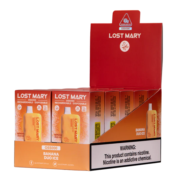 E Væske Med Smag banan duo is RLD6X107 LOST MARY OS5000