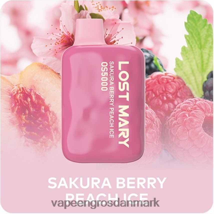 E Væske Med Smag sakura bær fersken is RLD6X497 LOST MARY OS5000