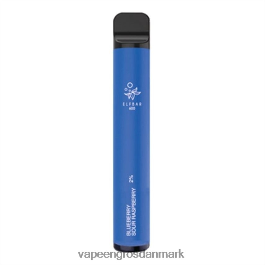 Vape Wholesale København blåbær sur hindbær RLD6X103 ELFBAR 600