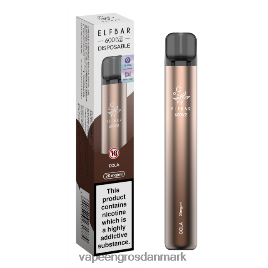 Vape Wholesale Danmark cola RLD6X281 ELFBAR 600V2 20 mg