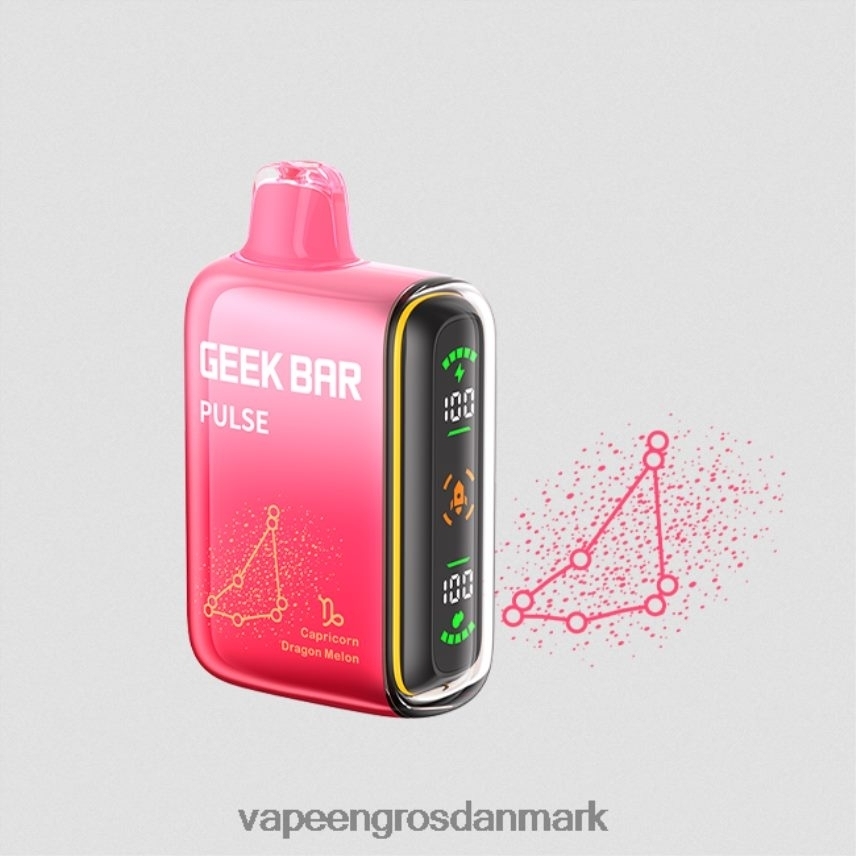 E-Væske Med Frugtsmag Og Nikotin drage melon RLD6X70 GEEK BAR Pulse zodiac edition 7500 pust/15000 pust