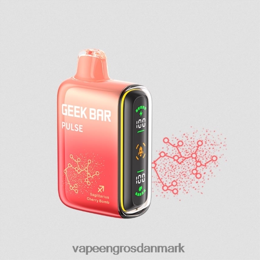 Vape Engros Danmark kirsebærbombe RLD6X72 GEEK BAR Pulse zodiac edition 7500 pust/15000 pust