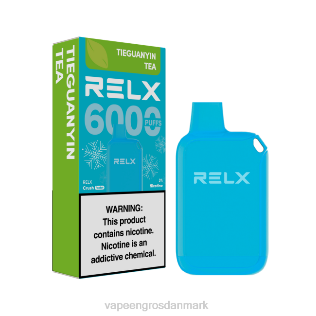 Vape Engros Danmark - RELX Crush Pocket 6000 iskolde tieguanyin te L4R022