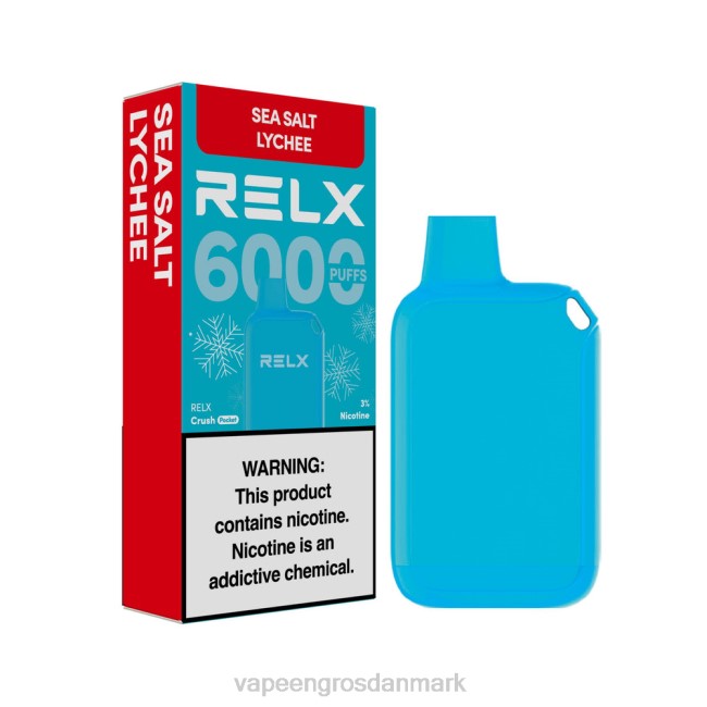 Vape Wholesale In Denmark - RELX Crush Pocket 6000 iskolde havsalt litchi L4R014