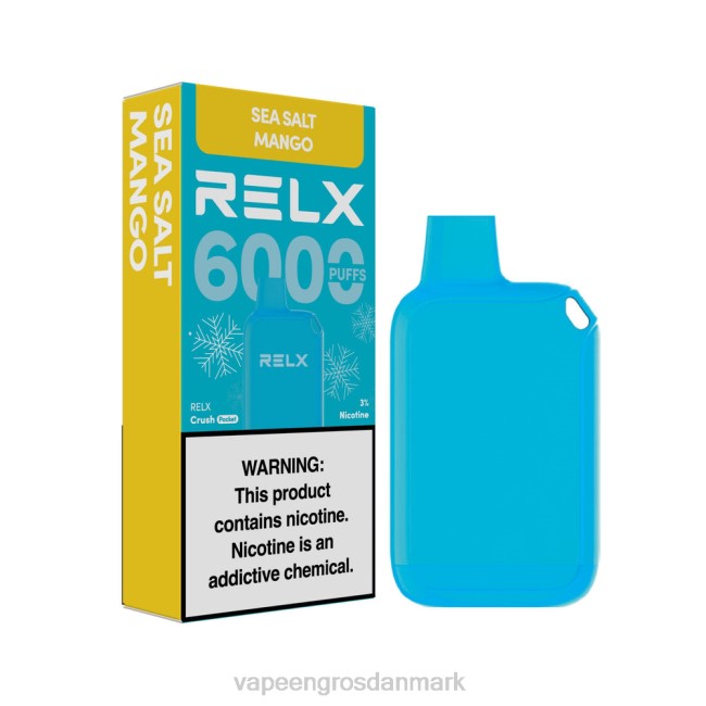Vape Wholesale København - RELX Crush Pocket 6000 iskolde havsalt mango L4R013