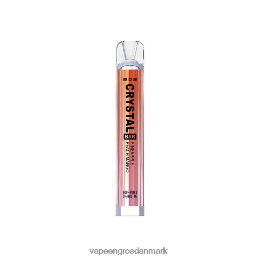 E-Væske Med Frugtsmag Og Nikotin ananas fersken mango RLD6X260 SKE Crystal Bar engangs vape 600 pust