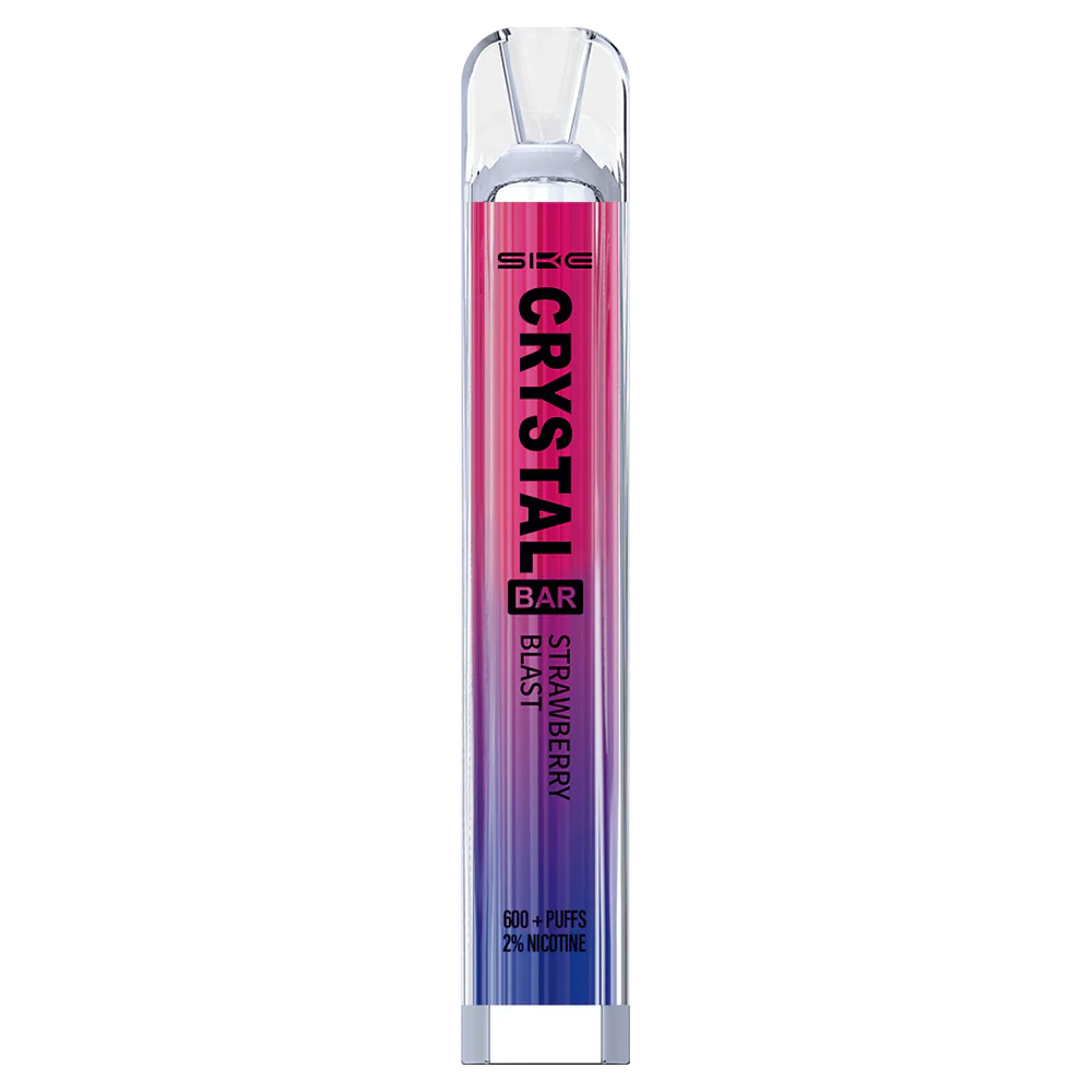 Vape Wholesale København jordbærsprængning RLD6X263 SKE Crystal Bar engangs vape 600 pust