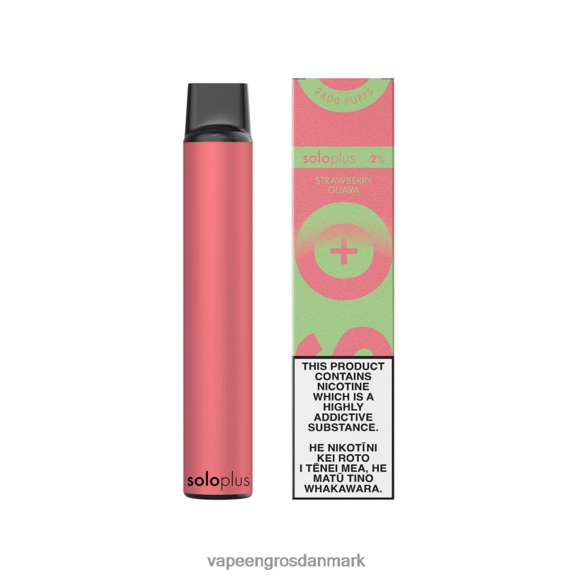 E Væske Med Smag - Solo Plus engangs vape paradis samling jordbær guava LFBTL37