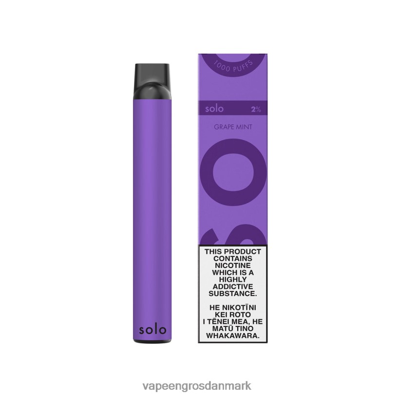 E Væske Med Smag - Solo engangs vape druemynte LFBTL7