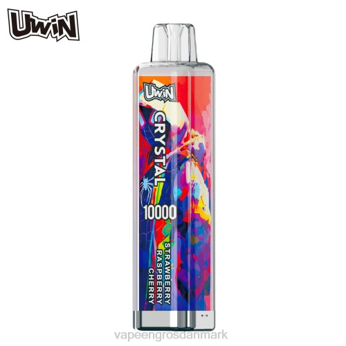 Vape Engros Danmark - UWIN CRYSTAL 10000 engangs vape jordbær hindbær kirsebær 668ZN27