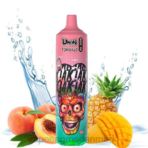 E-Væske Med Frugtsmag Og Nikotin - UWIN CRYSTAL 35k engangsvape fersken mango ananas 668ZN225