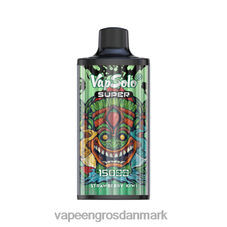 E Væske Med Smag - Vapsolo SUPER engangs vape jordbær kiwi 2NZN8117