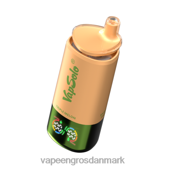Vape Wholesale Helsingør - VapSolo Triple 30000 pust 20VT06 jordbær hindbær & tredobbelt melon & syrlig mango ananas
