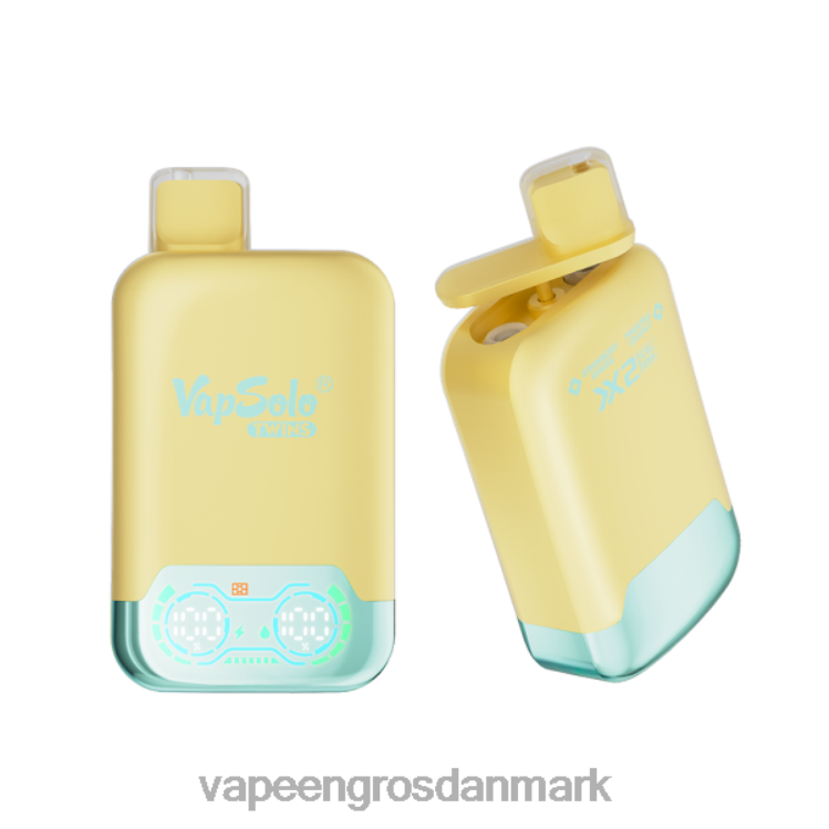 Vape Shops In Denmark - Vapsolo TWINS engangs vape ananas kokos & jordbær banan 2NZN8125