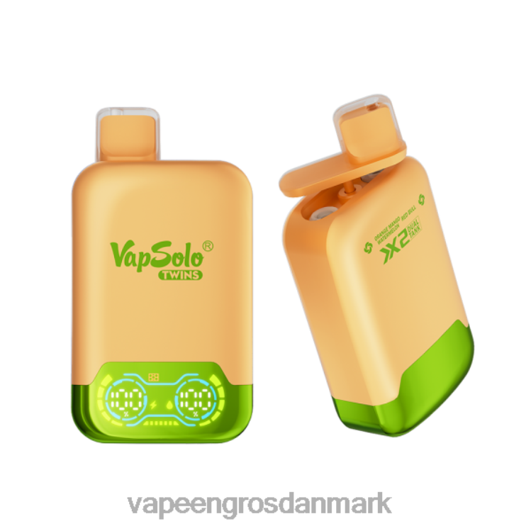 Vape Wholesale In Denmark - Vapsolo TWINS engangs vape orange mango vandmelon & red bull 2NZN8124
