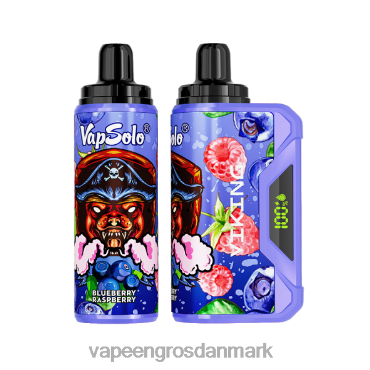 Vape Engros Danmark - Vapsolo VIKING engangs vape blåbær hindbær 2NZN8132