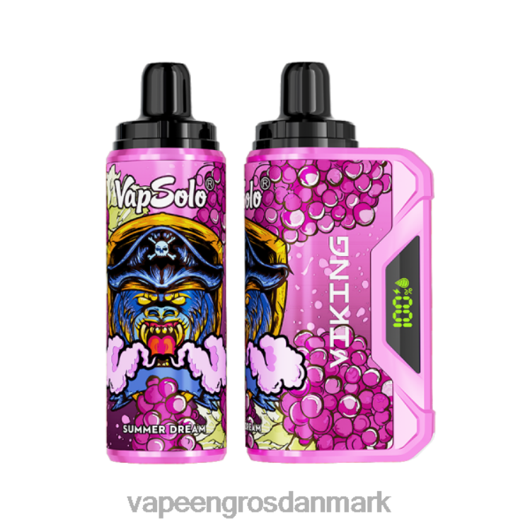 Vape Wholesale Danmark - Vapsolo VIKING engangs vape sommer drøm 2NZN8141