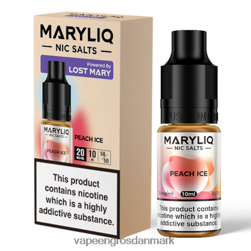 E-Væske Med Frugtsmag Og Nikotin fersken is RLD6X450 LOST MARY MARYLIQ nic salte - 10ml - 20mg