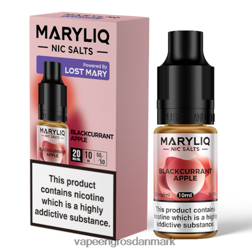 E-Væske Med Frugtsmag Og Nikotin solbær æble RLD6X440 LOST MARY MARYLIQ nic salte - 10ml - 20mg