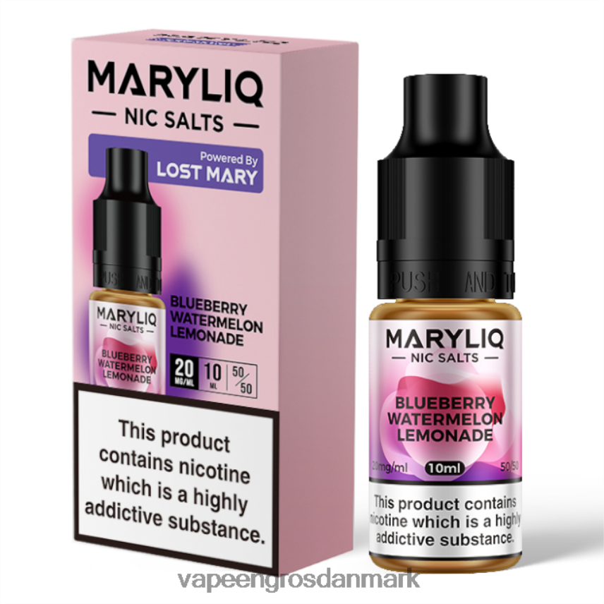 Vape Engros Danmark blåbær vandmelon limonade RLD6X442 LOST MARY MARYLIQ nic salte - 10ml - 20mg