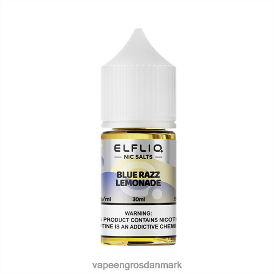 E-Væske Med Frugtsmag Og Nikotin - ELFBAR ELFLIQ Nic salt 30 ml Blue Razz Lemonade 4HP08410