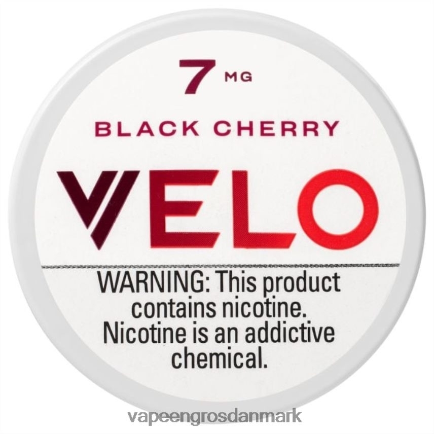 Vape Wholesale Helsingør sort kirsebær RLD6X46 VELO nikotinpose 7mg